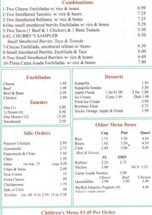 Menu page 3