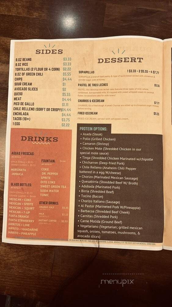 Menu page 2