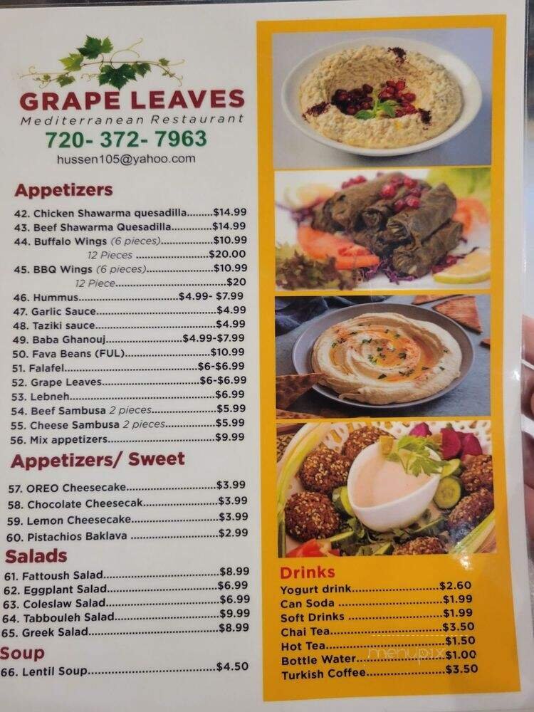 Menu page 5