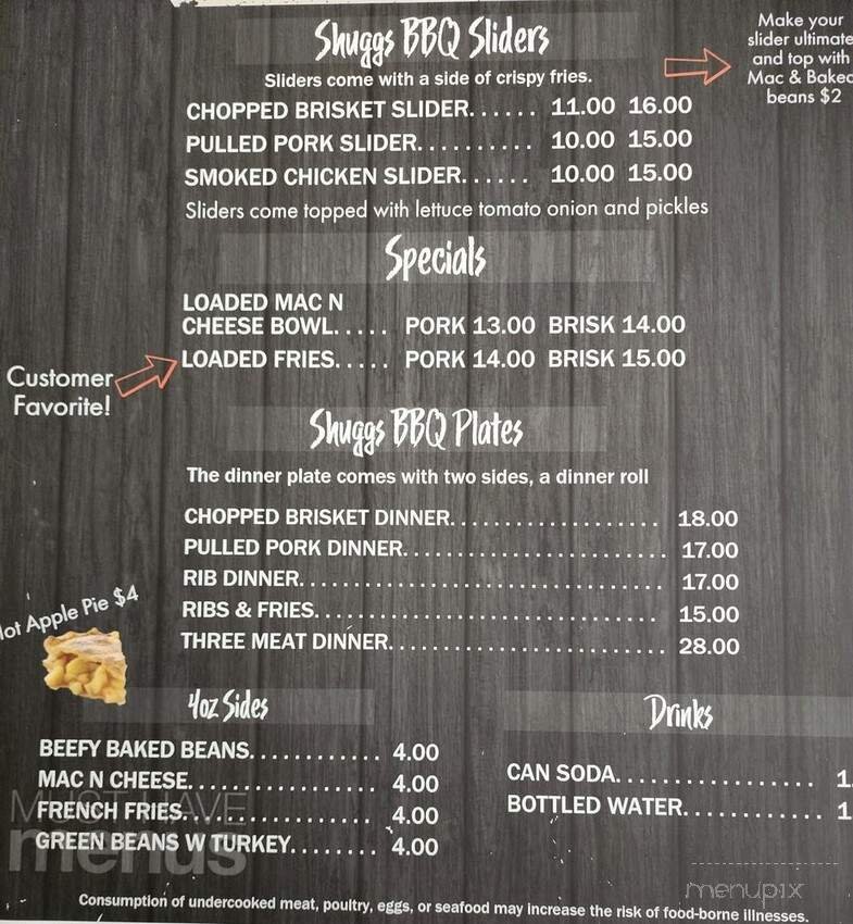 Menu page 1