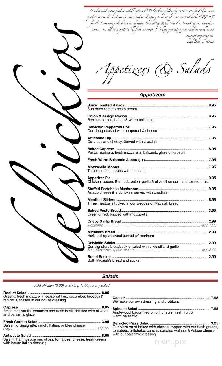 Menu page 1