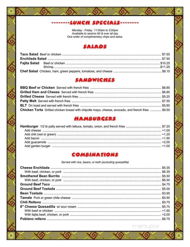 Menu page 6