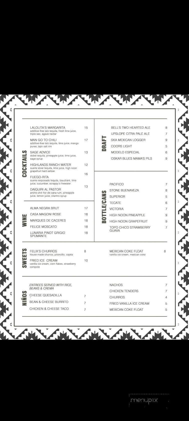 Menu page 2