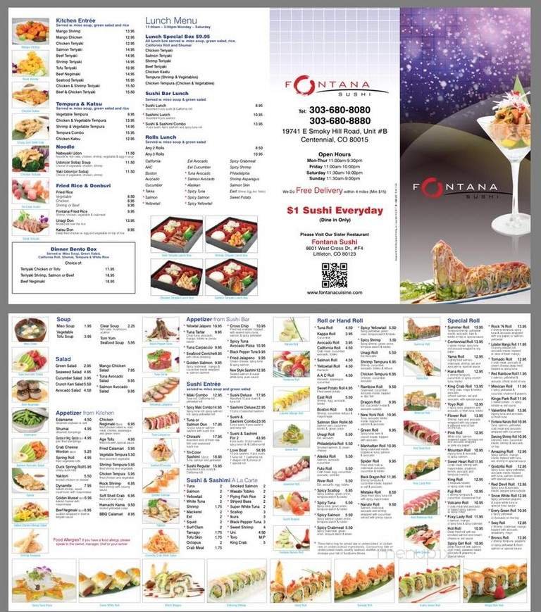 Menu page 1