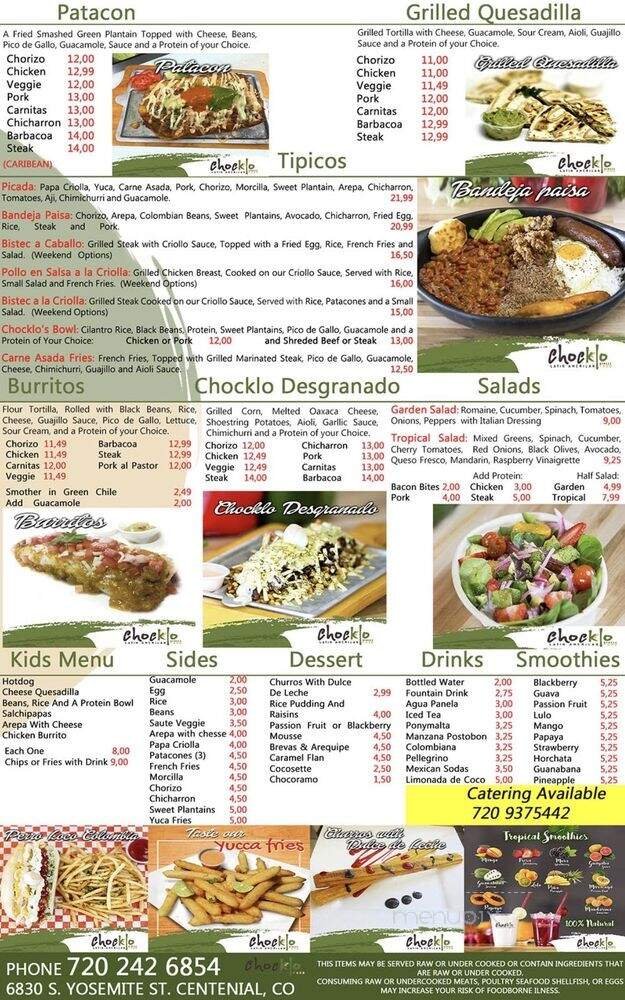 Menu page 2