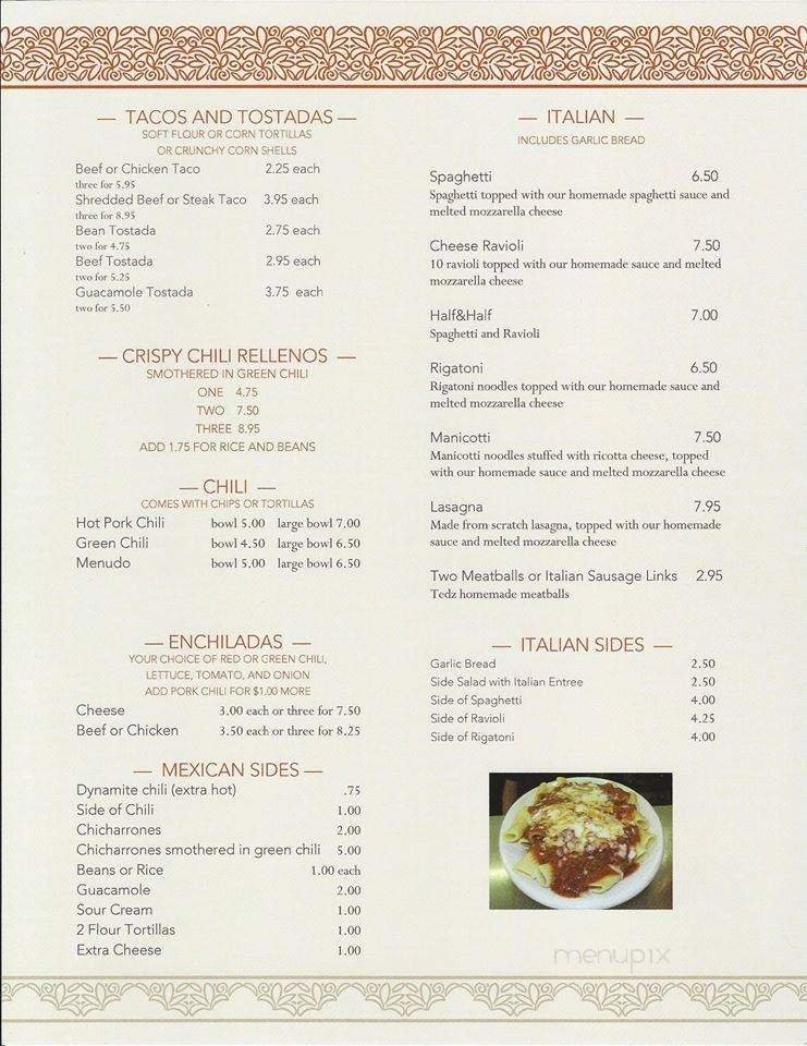 Menu page 5