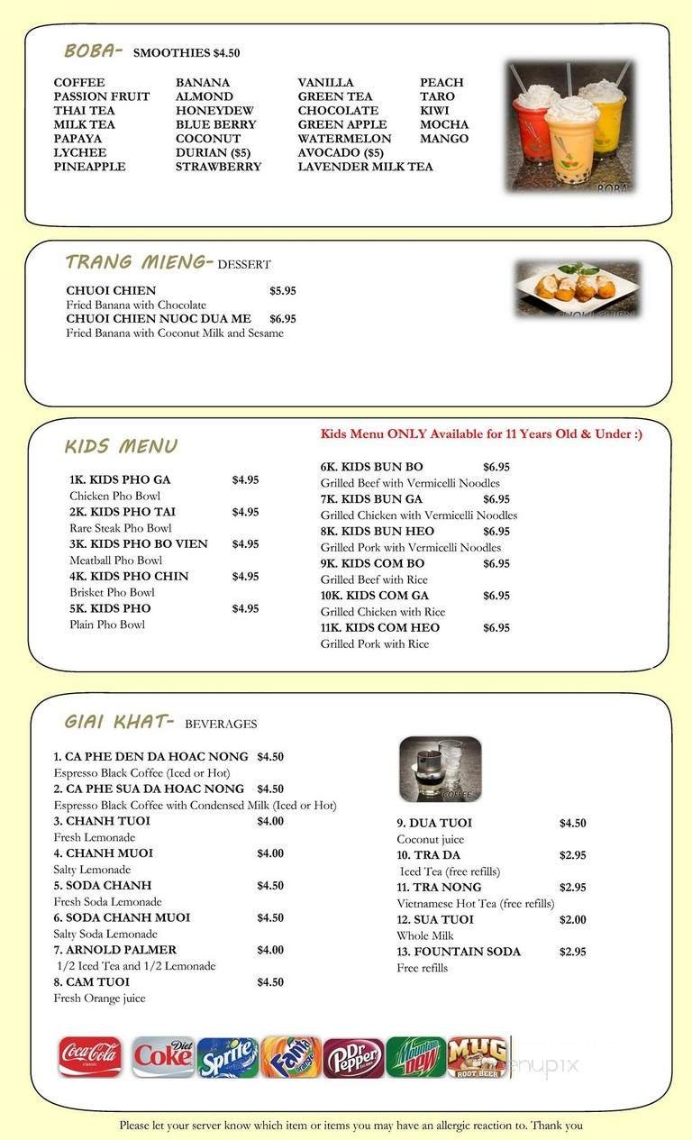 Menu page 5