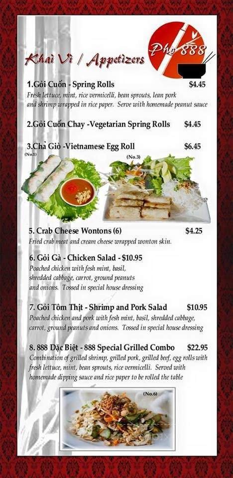 Menu page 1
