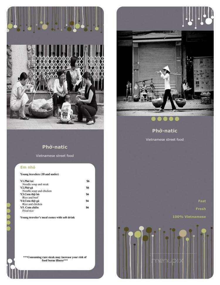 Menu page 1