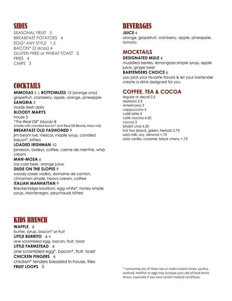 Menu page 3