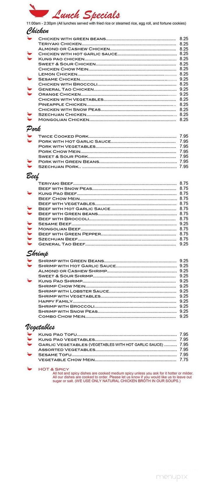 Menu page 3