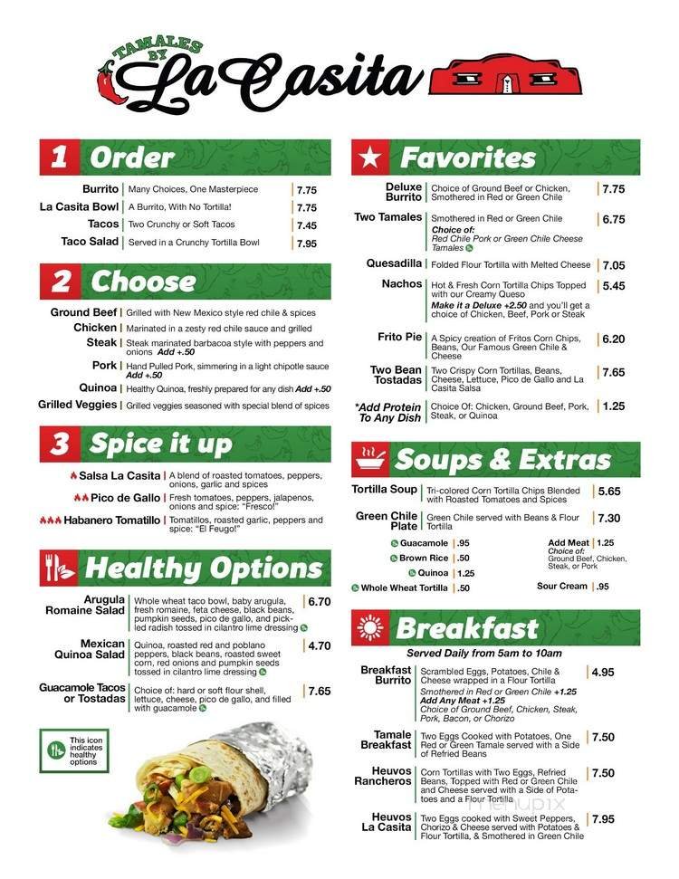 Menu page 1