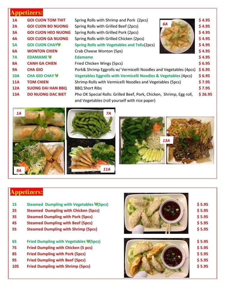 Menu page 1