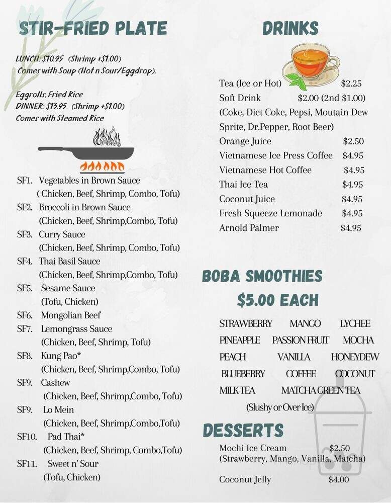 Menu page 1