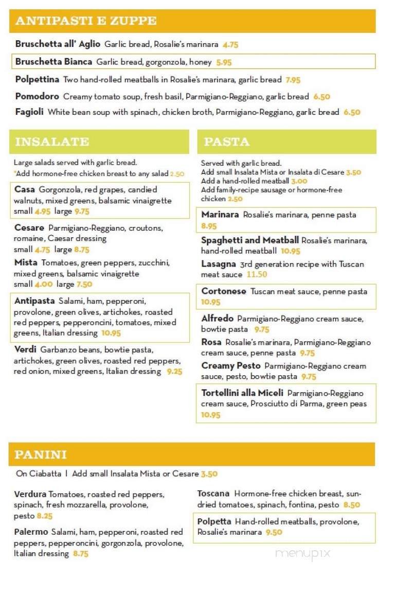 Menu page 1