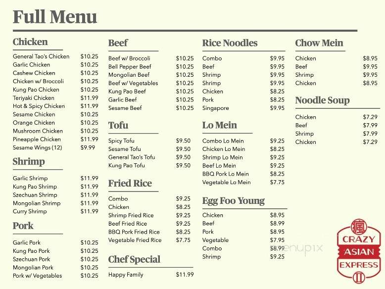 Menu page 2