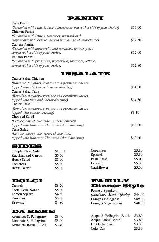 Menu page 2