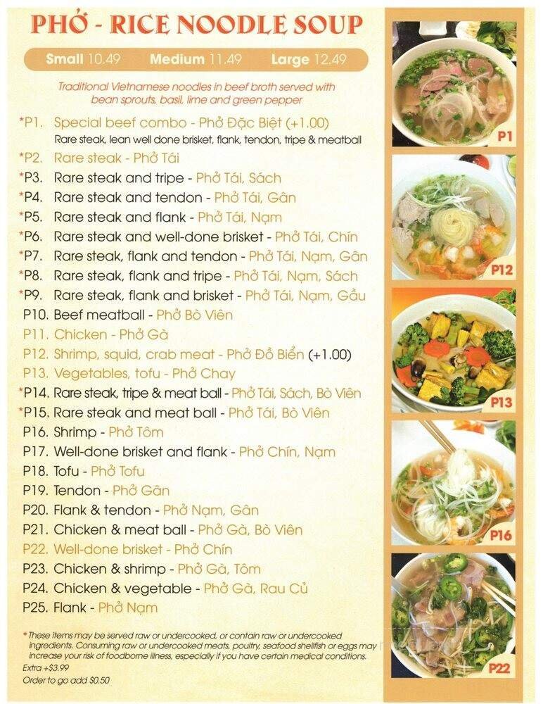 Menu page 1
