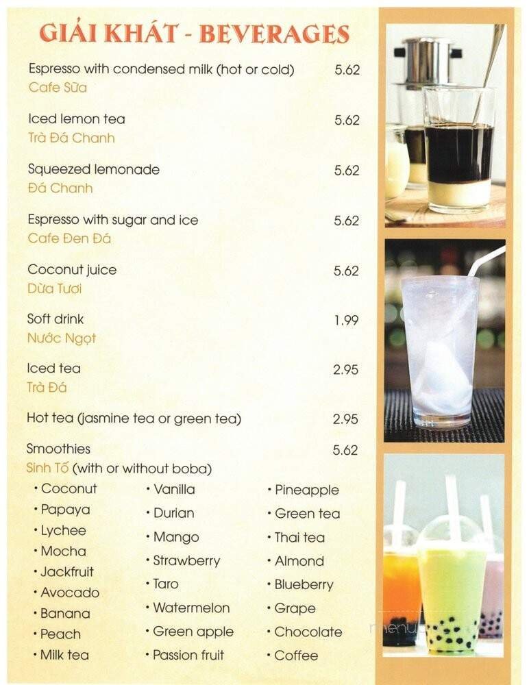 Menu page 2