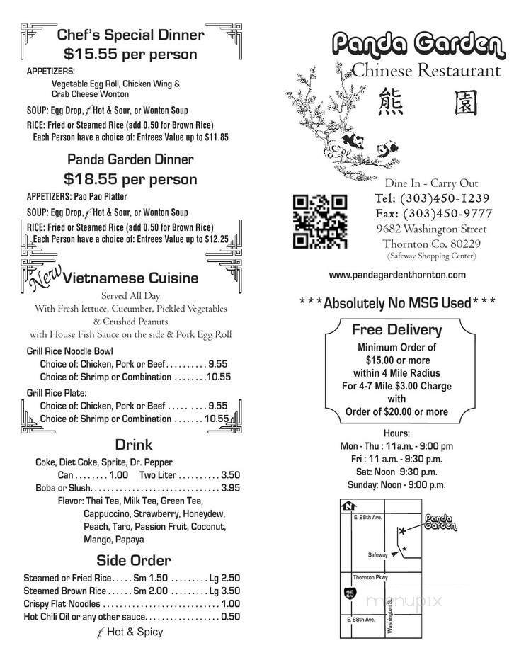 Menu page 1