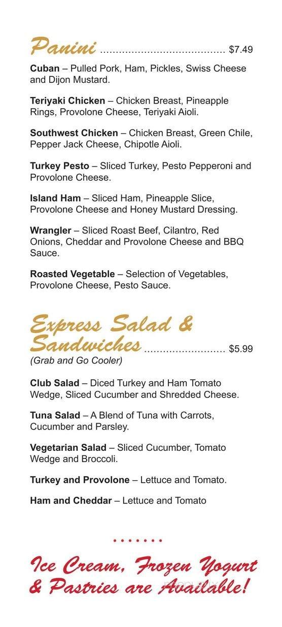Menu page 2