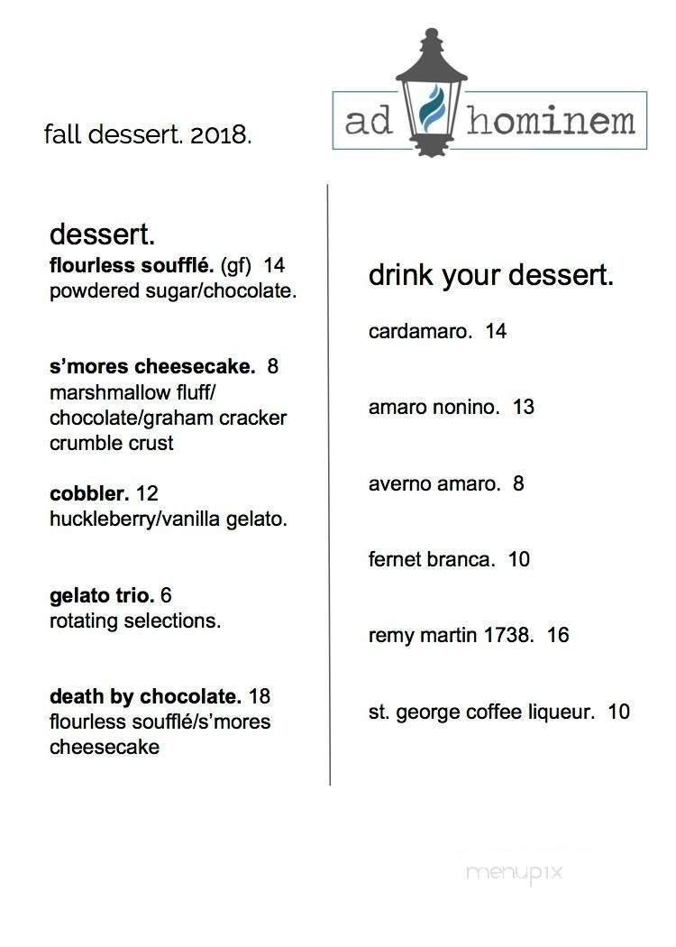 Menu page 2