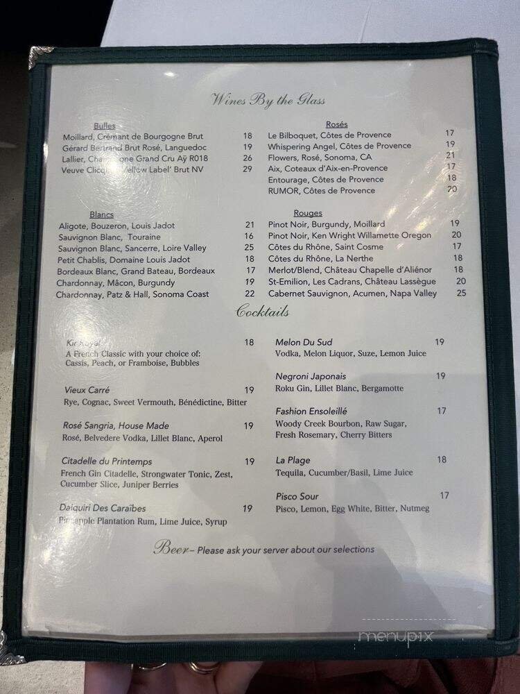Menu page 2