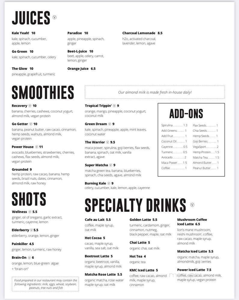Menu page 2