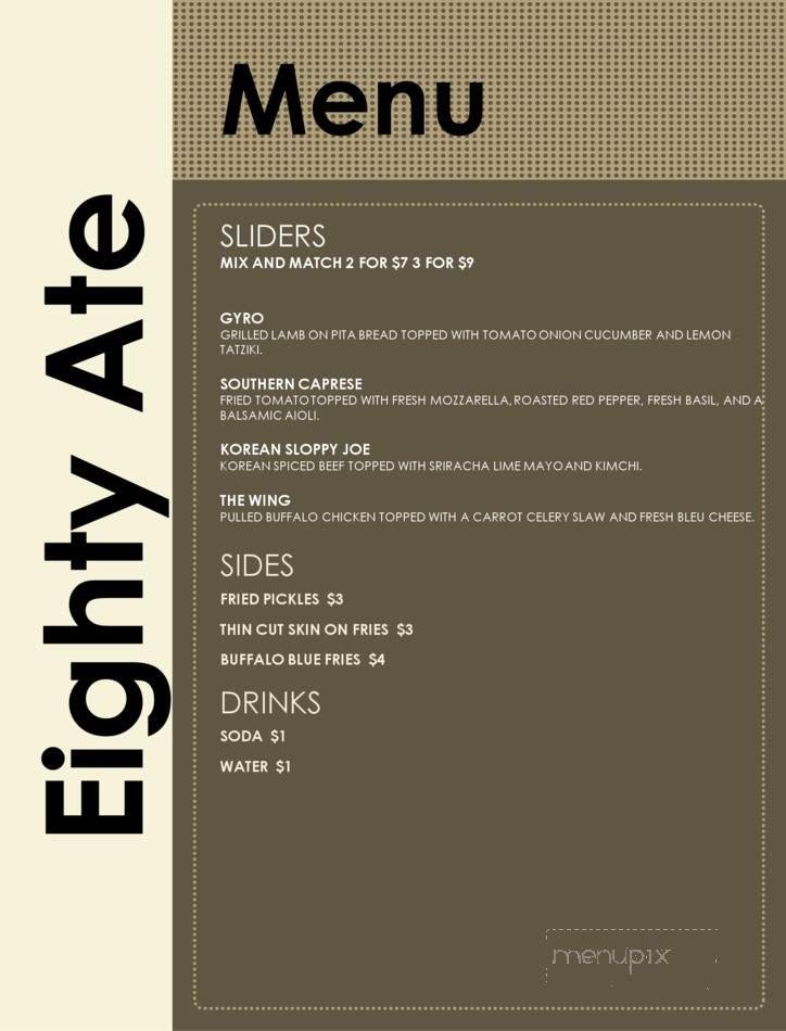 Menu page 1