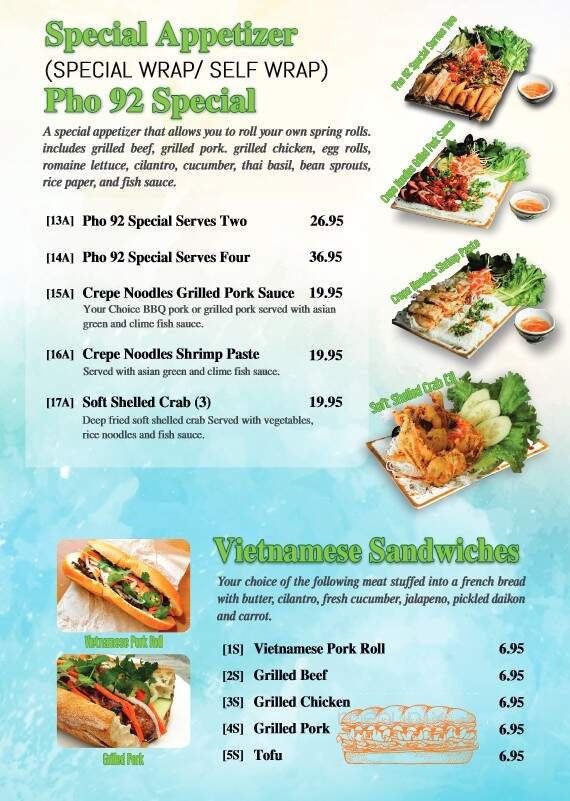 Menu page 2