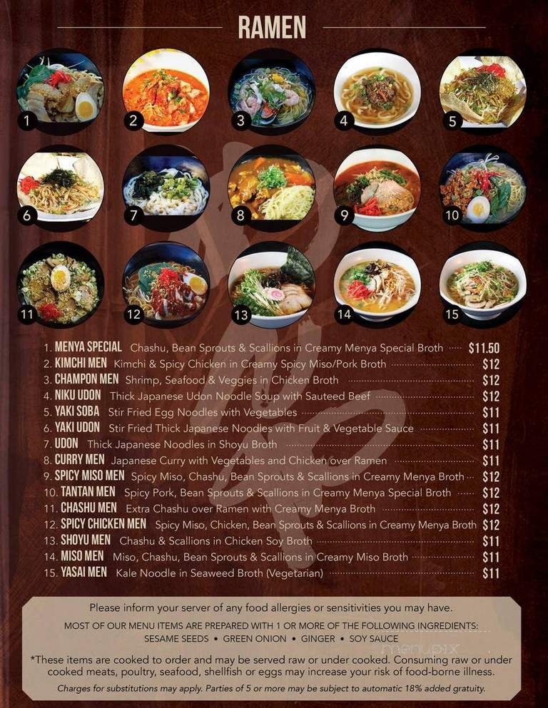 Menu page 2