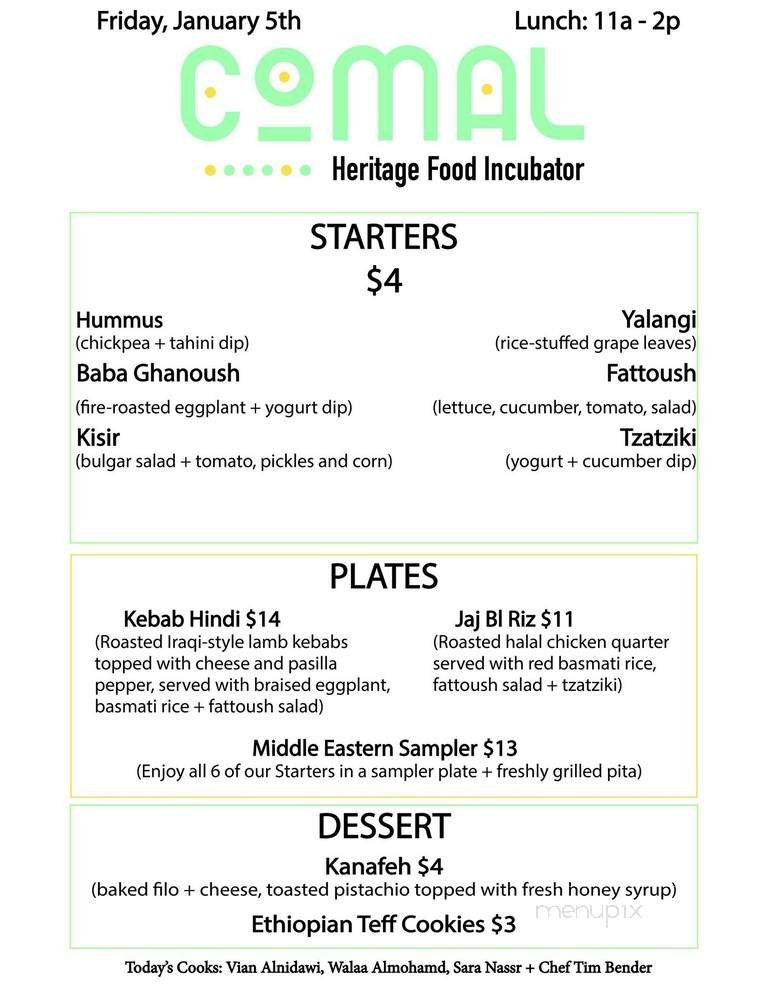 Menu page 2