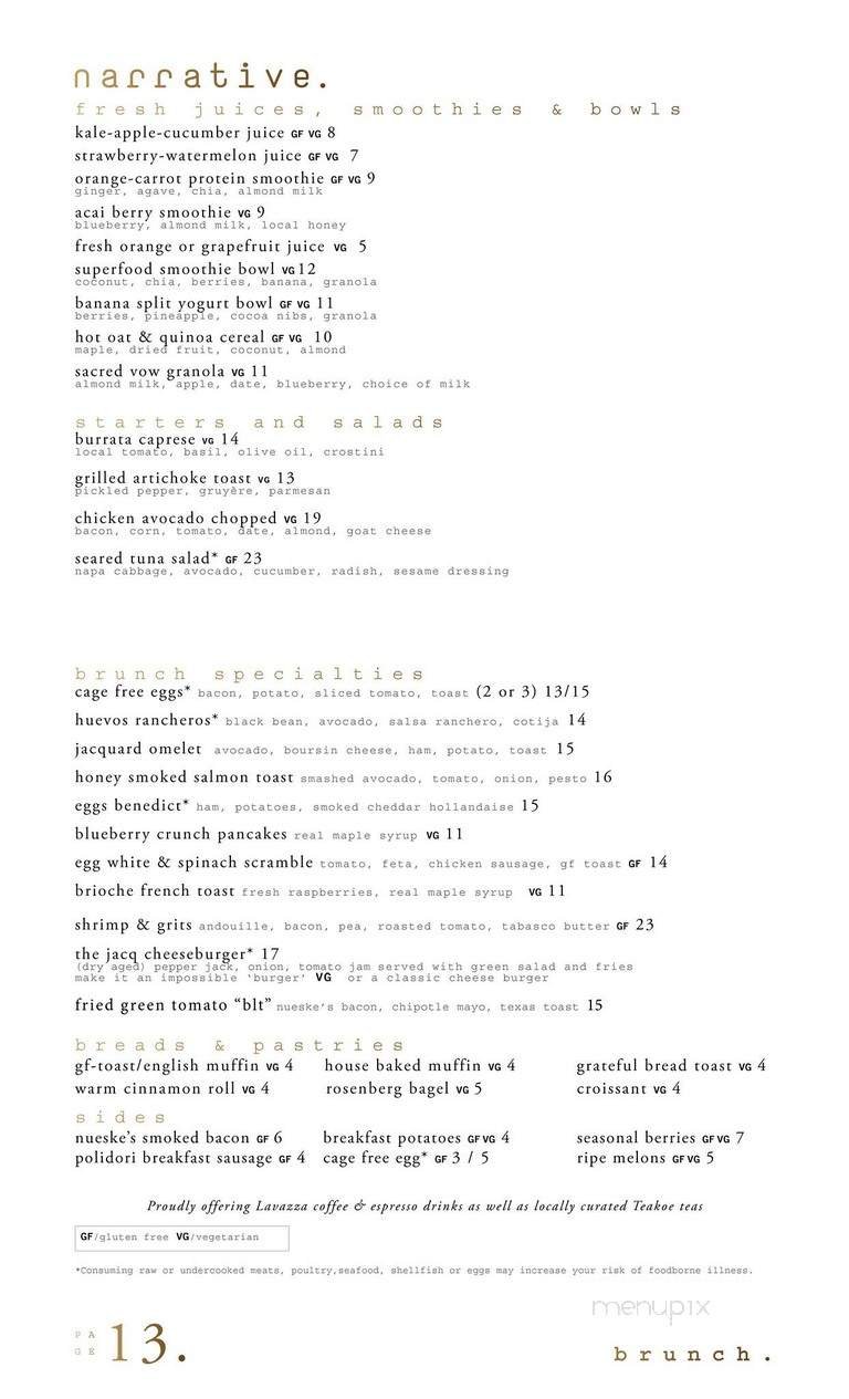 Menu page 8