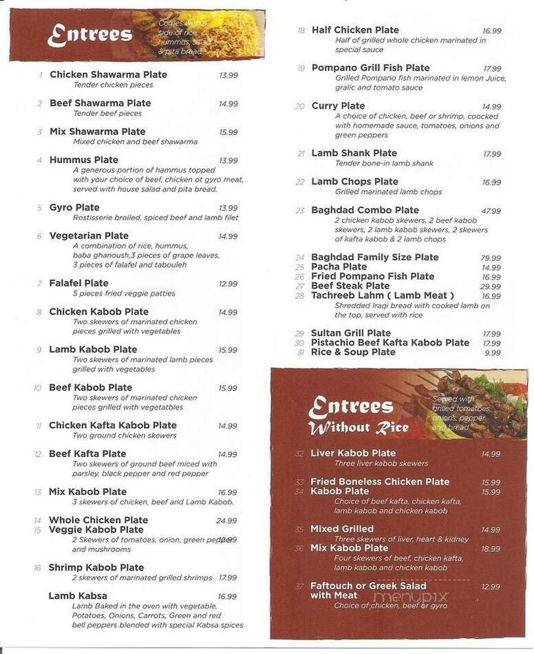 Menu page 3