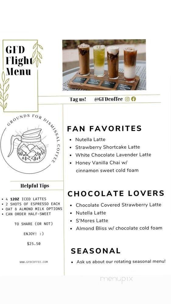 Menu page 1
