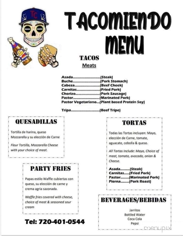 Menu page 1