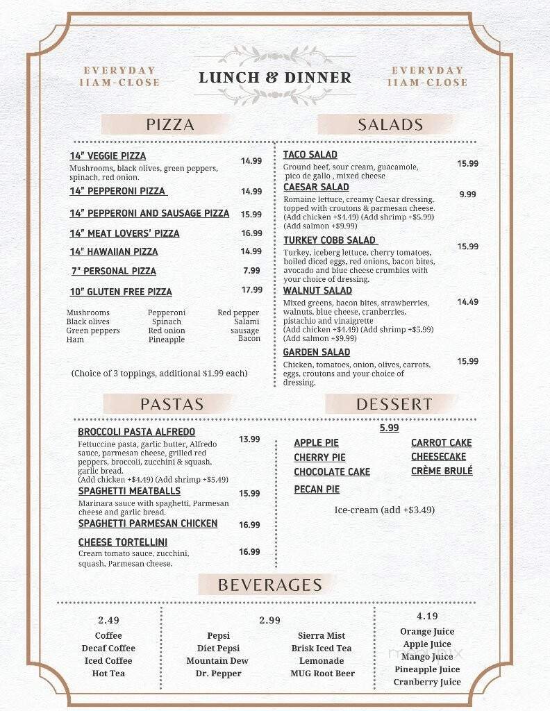 Menu page 3