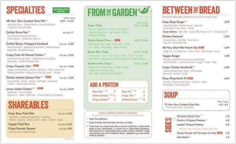Menu page 1