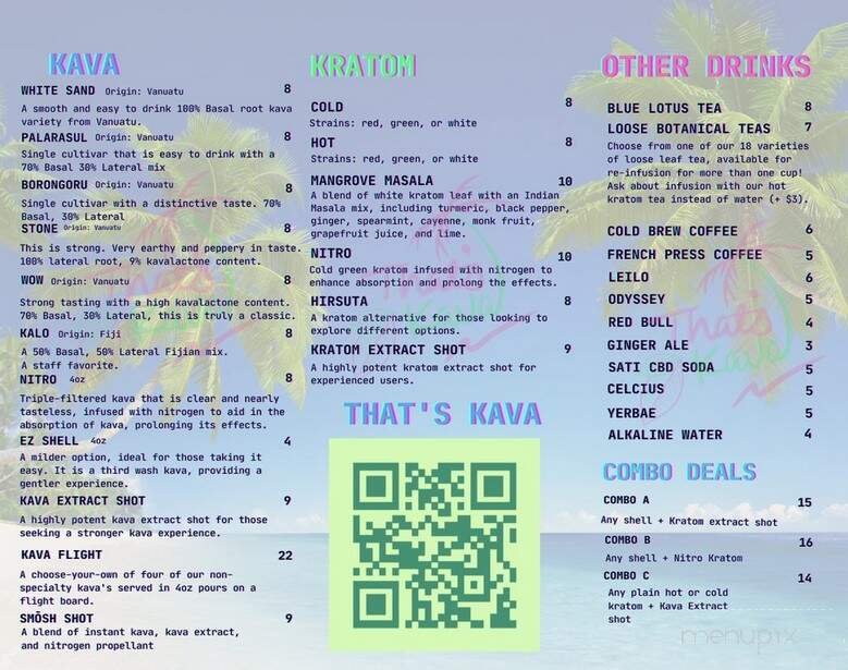 Menu page 1