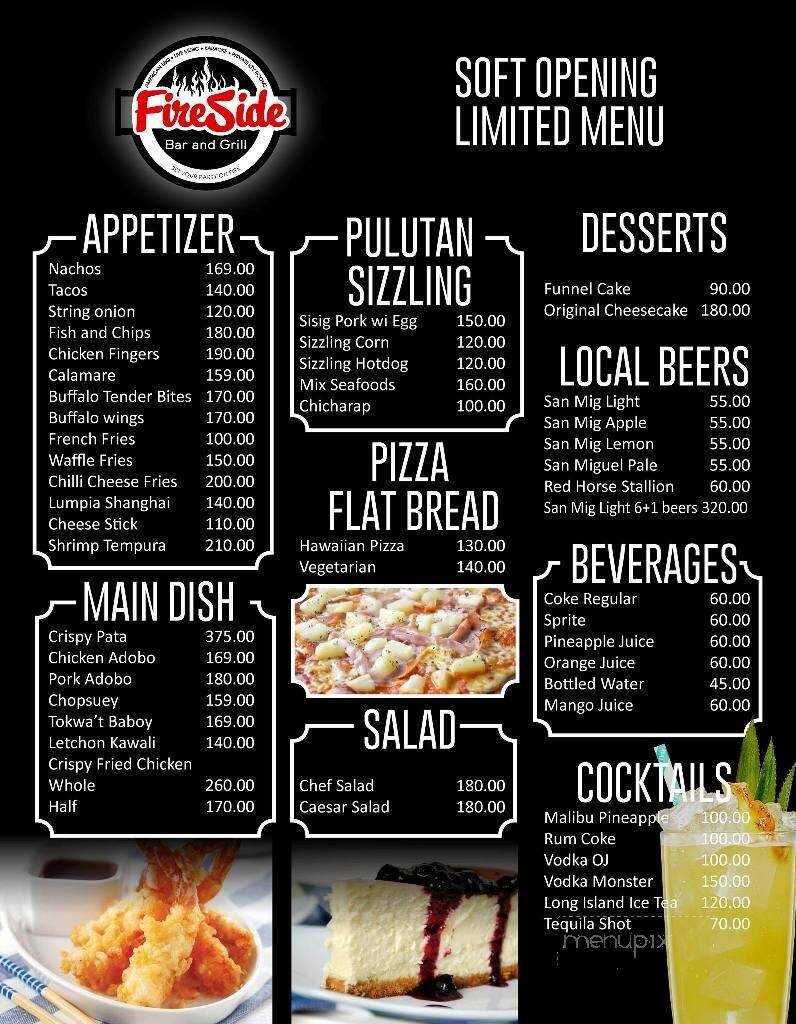 Menu page 1