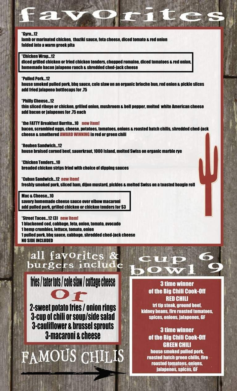 Menu page 1