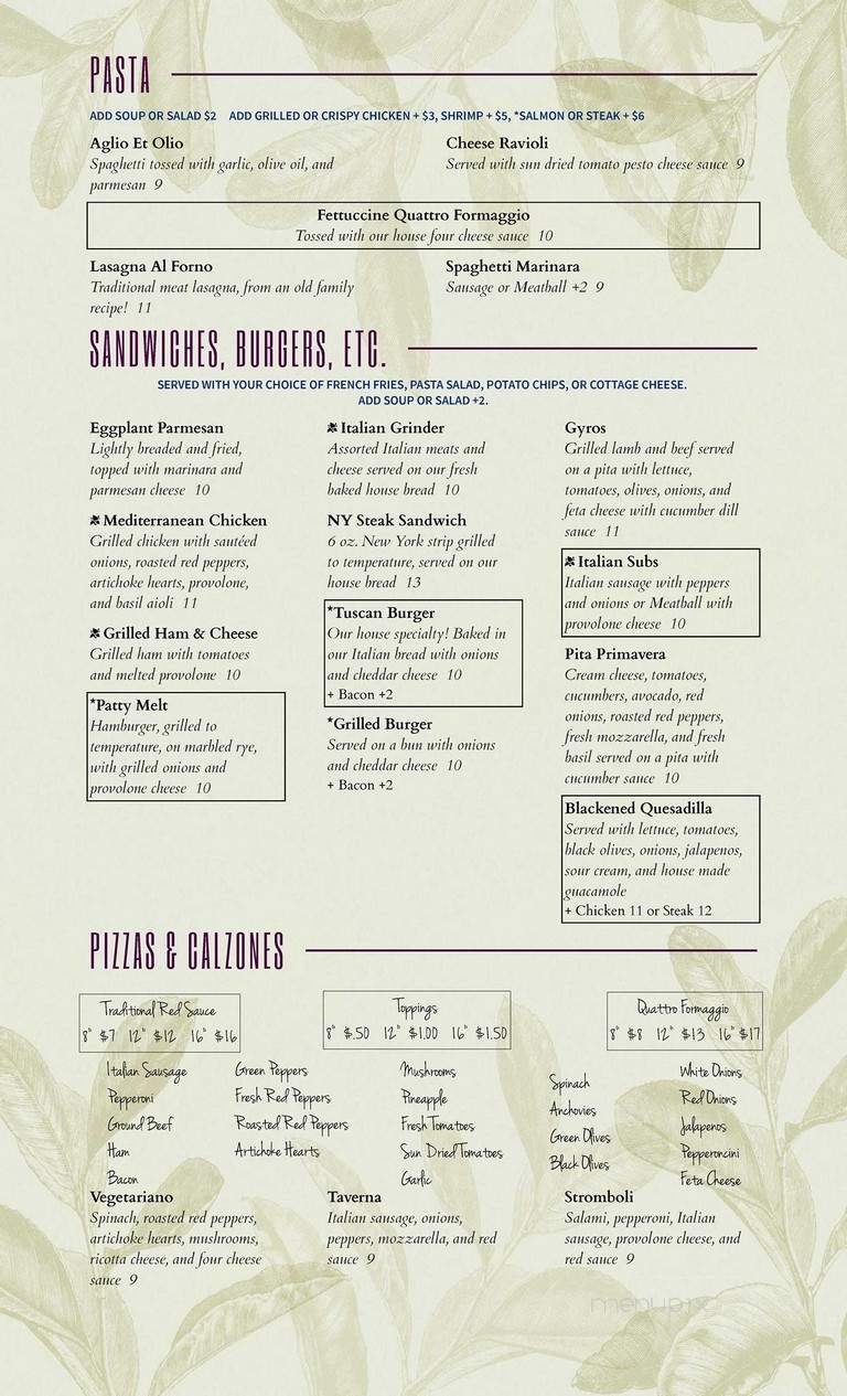 Menu page 2