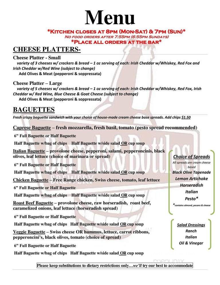 Menu page 1