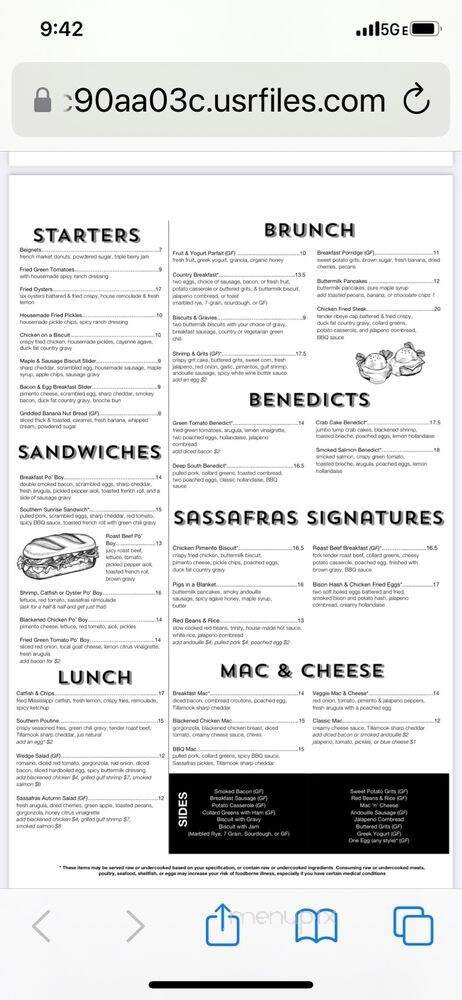 Menu page 3