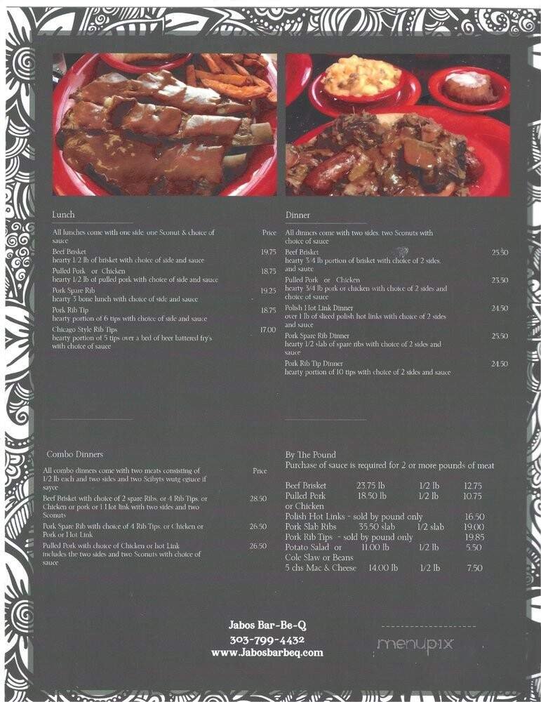 Menu page 1