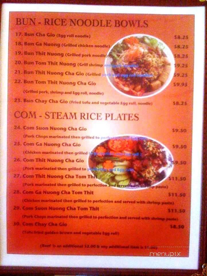 Menu page 3