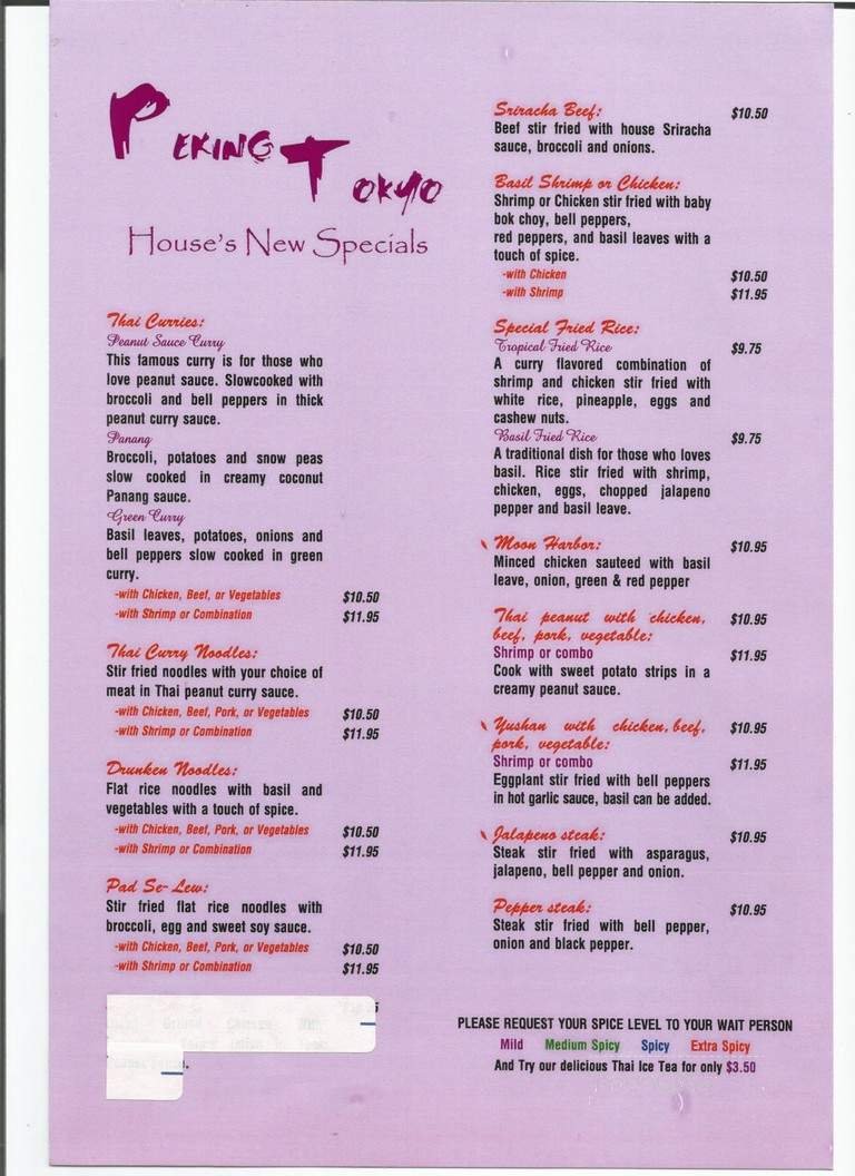 Menu page 10