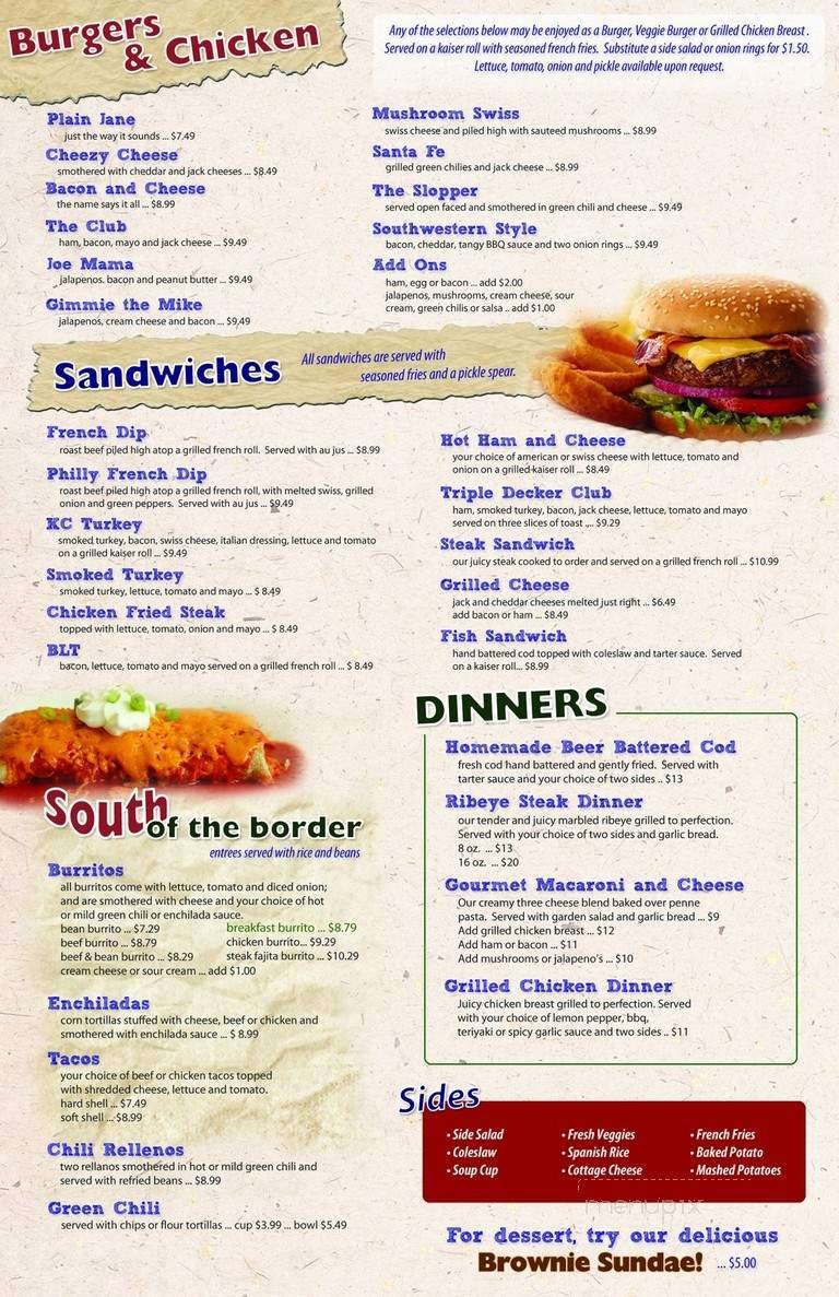 Menu page 2