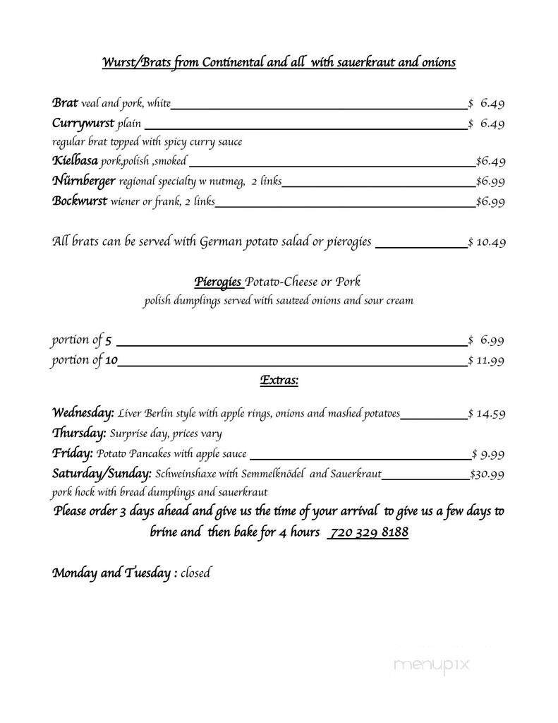 Menu page 3