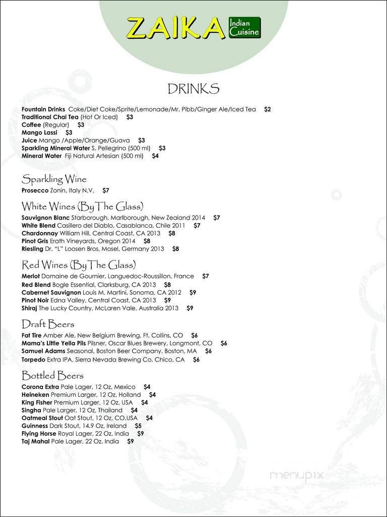 Menu page 4